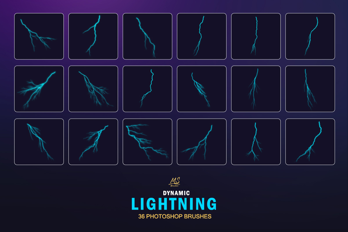 Lightning photoshop Brushes
