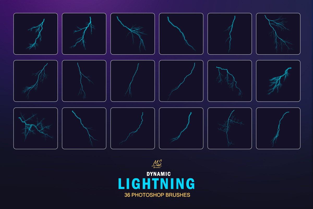 Lightning photoshop Brushes